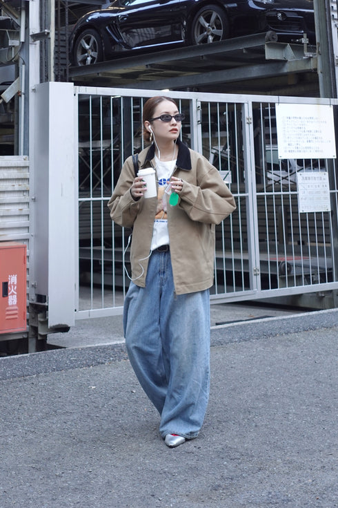 バイカラールーズブルゾン